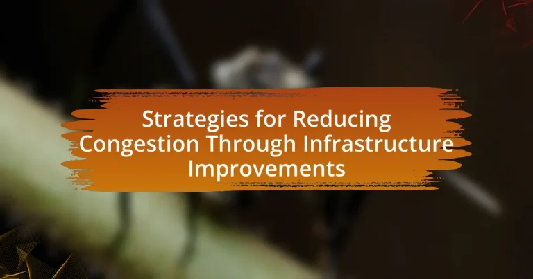Strategies for Reducing Congestion Through Infrastructure Improvements