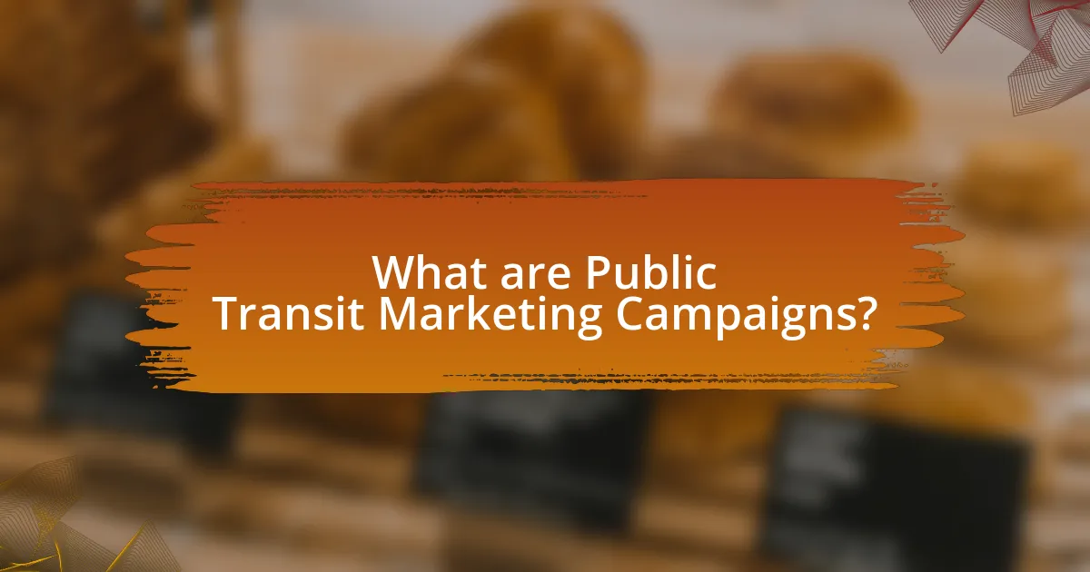 What are Public Transit Marketing Campaigns?